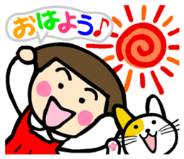 Showa retro girl 3 sticker #8654839
