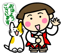 Showa retro girl 3 sticker #8654842