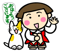 Showa retro girl 3 sticker #8654842