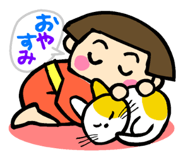 Showa retro girl 3 sticker #8654854