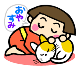 Showa retro girl 3 sticker #8654854