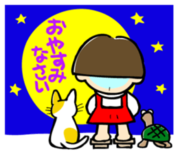 Showa retro girl 3 sticker #8654858