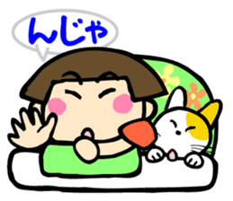 Showa retro girl 3 sticker #8654860