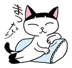 Pudding bowl haircut cat sticker #8655029