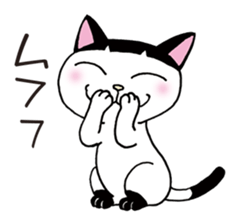 Pudding bowl haircut cat sticker #8655038