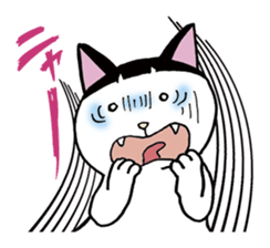 Pudding bowl haircut cat sticker #8655052