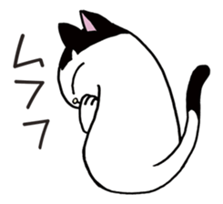 Pudding bowl haircut cat sticker #8655057