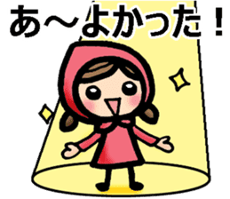 Pollyanna stickers with a girl and a cat sticker #8655869