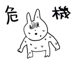Darkness and rabbit  Hard sticker #8656587