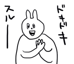 Darkness and rabbit  Hard sticker #8656590