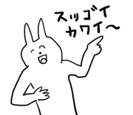 Darkness and rabbit  Hard sticker #8656593