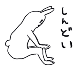 Darkness and rabbit  Hard sticker #8656596