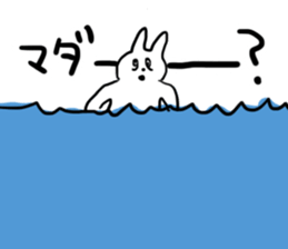 Darkness and rabbit  Hard sticker #8656602