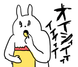 Darkness and rabbit  Hard sticker #8656603