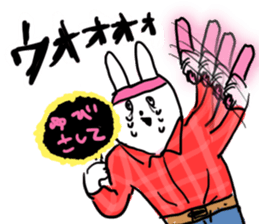 Darkness and rabbit  Hard sticker #8656605