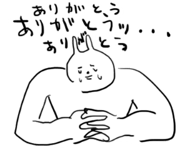 Darkness and rabbit  Hard sticker #8656609