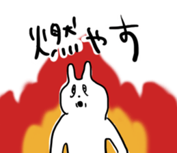 Darkness and rabbit  Hard sticker #8656625