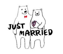 We just got married! sticker #8657354