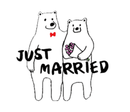 We just got married! sticker #8657354