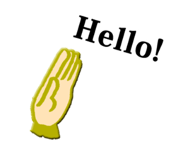 hand sign stickers sticker #8657386