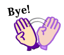 hand sign stickers sticker #8657387