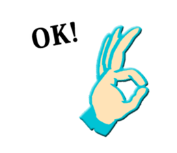 hand sign stickers sticker #8657388