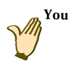 hand sign stickers sticker #8657394