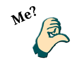 hand sign stickers sticker #8657395