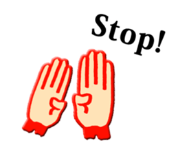 hand sign stickers sticker #8657397