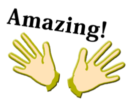 hand sign stickers sticker #8657401