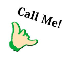 hand sign stickers sticker #8657402