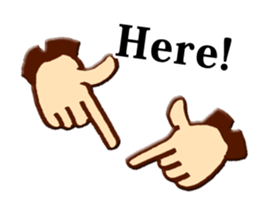 hand sign stickers sticker #8657406