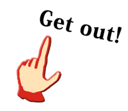 hand sign stickers sticker #8657407