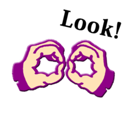 hand sign stickers sticker #8657408