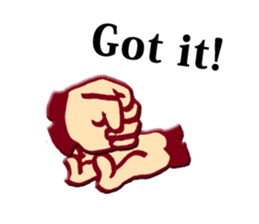 hand sign stickers sticker #8657409