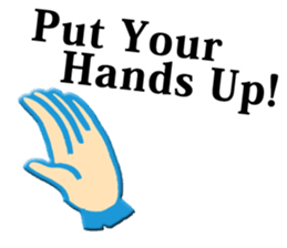 hand sign stickers sticker #8657419