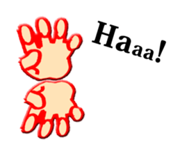 hand sign stickers sticker #8657423
