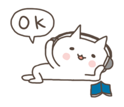 The cat likes concerts! sticker #8657870