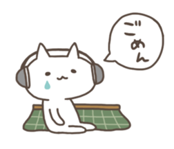 The cat likes concerts! sticker #8657873