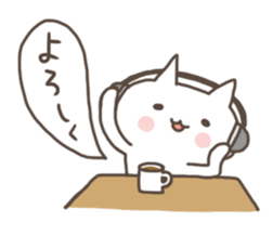 The cat likes concerts! sticker #8657879