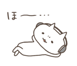 The cat likes concerts! sticker #8657897