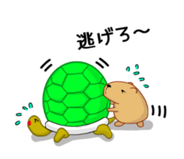 Kyapibara and Aja Rappii sticker #8658420