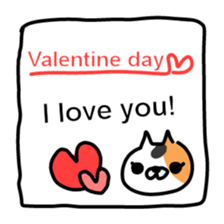 Cat love 2 sticker #8658473