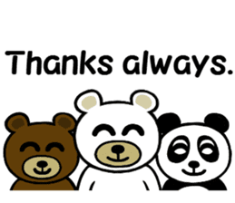 panda & bear 123(English) sticker #8658667