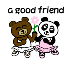 panda & bear 123(English) sticker #8658668