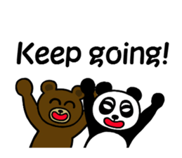 panda & bear 123(English) sticker #8658671