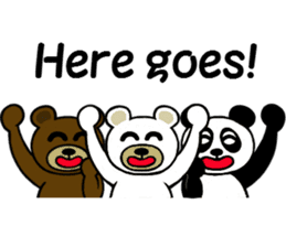 panda & bear 123(English) sticker #8658672