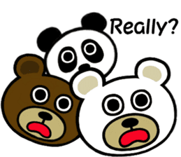panda & bear 123(English) sticker #8658674