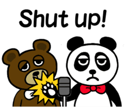 panda & bear 123(English) sticker #8658685