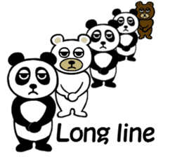 panda & bear 123(English) sticker #8658692